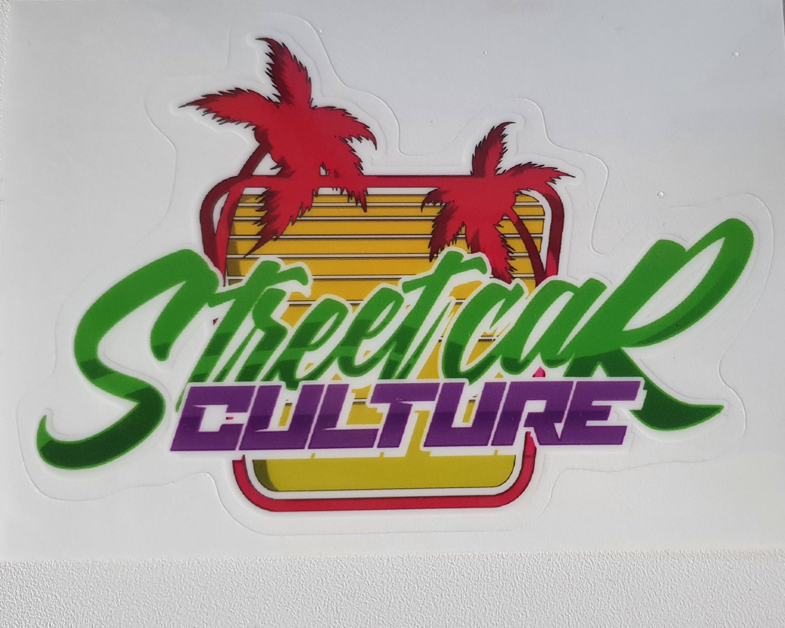 Street Car Culture Tropical Logo Sticker